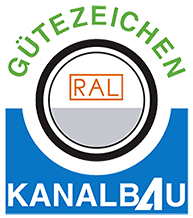 Zertifiziert vom Güteschutz Kanalbau - Logo