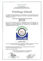 Zertifizierter Betrieb - Güteschutz Kanalbau